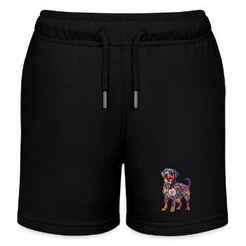 Rottweiler - Kinder Organic Joggingshorts Mini Bolter von Stanley/Stella - Schwarz - Vorne
