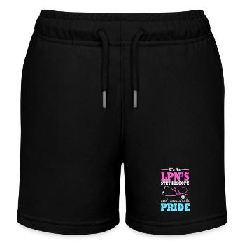 Infirmière Infirmière - Short de jogging enfant bio Stanley/Stella - noir - Devant