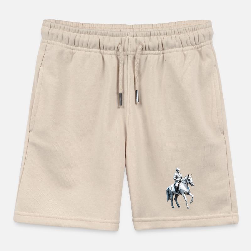 Low Poly Reiter - Ballett Design Kinder Organic Joggingshorts Mini Bolter von Stanley/Stella
