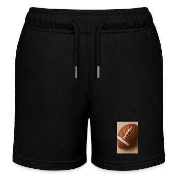 Sports - Rugby, ball - Kids Organic Sweat Shorts by Stanley/Stella - black - Front