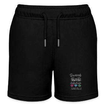 Les diamants sont la base de ma pyramide - Short de jogging enfant bio Stanley/Stella - noir - Devant