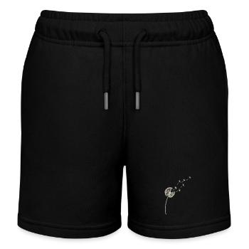 Pusteblume als Sinnbild Freiheit und Neubeginn - Kinder Organic Joggingshorts Mini Bolter von Stanley/Stella - Schwarz - Vorne