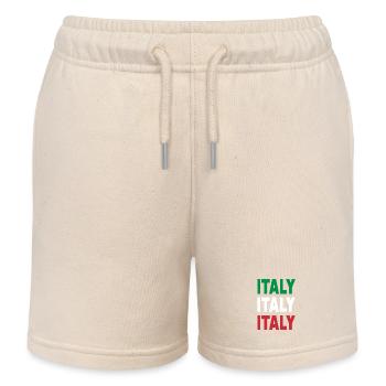 Italy / Gift / Gift Idea - Kids Organic Sweat Shorts by Stanley/Stella - soft Ecru - Front