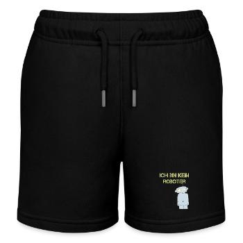 ich bin kein roboter - Kinder Organic Joggingshorts Mini Bolter von Stanley/Stella - Schwarz - Vorne