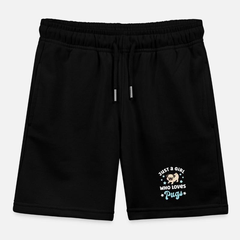 Hund Mops Möpse Kinder Organic Joggingshorts Mini Bolter von Stanley/Stella