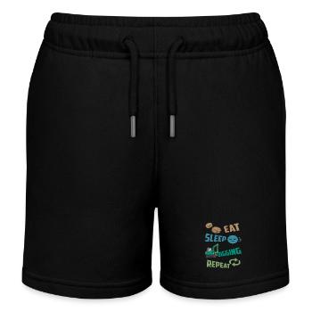 Pilote de pelle - Short de jogging enfant bio Stanley/Stella - noir - Devant