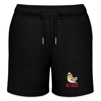 Ruhestand Spruch Senior Pensionierung Rentner - Kinder Organic Joggingshorts Mini Bolter von Stanley/Stella - Schwarz - Vorne