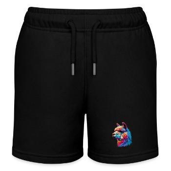 Alpaga - Short de jogging enfant bio Stanley/Stella - noir - Devant