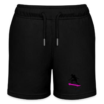 Skateboard Femme Symbole Skateboard - Short de jogging enfant bio Stanley/Stella - noir - Devant