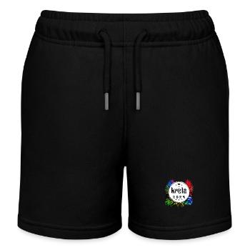 Kreta 2024 Bunt - Kinder Organic Joggingshorts Mini Bolter von Stanley/Stella - Schwarz - Vorne