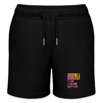 poterie - Short de jogging enfant bio Stanley/Stella - noir - Devant
