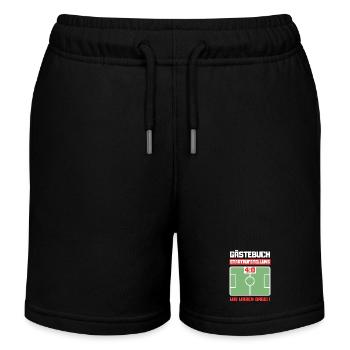 Gästebuch 40. Geburtstag Fußball - Kinder Organic Joggingshorts Mini Bolter von Stanley/Stella - Schwarz - Vorne
