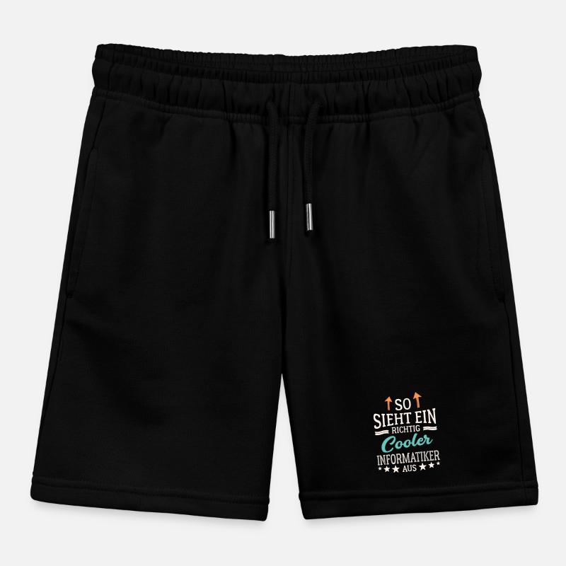 So sieht ein richtig cooler Informatiker aus Kinder Organic Joggingshorts Mini Bolter von Stanley/Stella