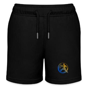 Karaté Silhouette Coloré - Short de jogging enfant bio Stanley/Stella - noir - Devant