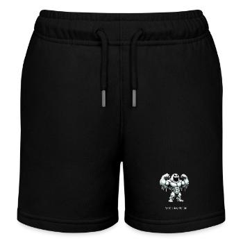 White Monster - Muskelmonster Gym Training - Kinder Organic Joggingshorts Mini Bolter von Stanley/Stella - Schwarz - Vorne