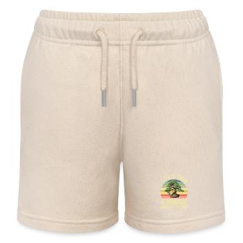 Bonsai Tree - Kids Organic Sweat Shorts by Stanley/Stella - soft Ecru - Front