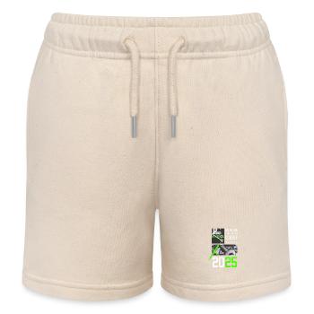 Hobby Construction Manager 2025 – I'm building it somehow now - Kids Organic Sweat Shorts by Stanley/Stella - soft Ecru - Front