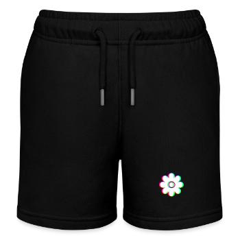 EDM Trikolor - Blüte 2 - Glitch - Rave Stil - Kinder Organic Joggingshorts Mini Bolter von Stanley/Stella - Schwarz - Vorne