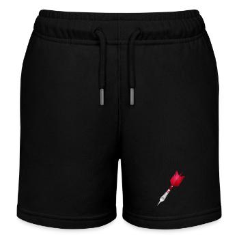 Pince rouge comme motif sportif - Short de jogging enfant bio Stanley/Stella - noir - Devant
