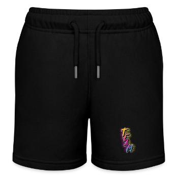 Team - Kids Organic Sweat Shorts by Stanley/Stella - black - Front