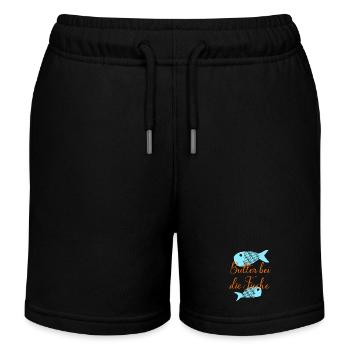 Allons au fond des choses - Short de jogging enfant bio Stanley/Stella - noir - Devant