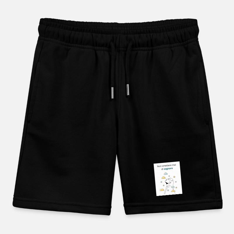 Never stop dreaming Kids Organic Sweat Shorts by Stanley/Stella