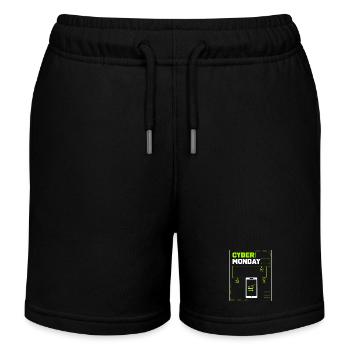 Virée shopping du Cyber Monday - Short de jogging enfant bio Stanley/Stella - noir - Devant