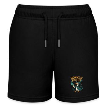 Chemise Honkus Pocus Witch Goose – Drôle d’Halloween - Short de jogging enfant bio Stanley/Stella - noir - Devant