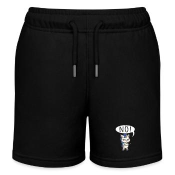 Nope Easy Nope Unicorn Girls Women Teens - Kids Organic Sweat Shorts by Stanley/Stella - black - Front