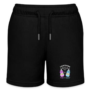 Gender Reveal Neues Jahr - Kinder Organic Joggingshorts Mini Bolter von Stanley/Stella - Schwarz - Vorne