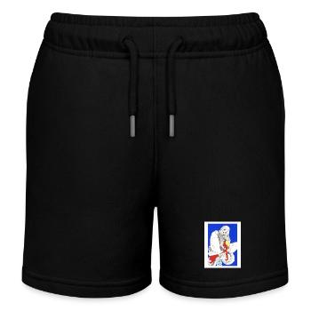 Fille manga coloré - Short de jogging enfant bio Stanley/Stella - noir - Devant