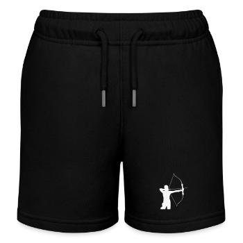 Silhouette d’archer - Short de jogging enfant bio Stanley/Stella - noir - Devant