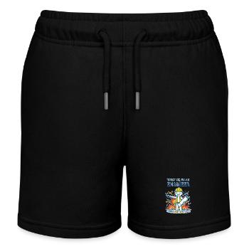 Vertrau mir, ich bin Ingenieur – für einen dunklen Hintergrund - Kinder Organic Joggingshorts Mini Bolter von Stanley/Stella - Schwarz - Vorne
