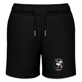 Black Metal Flamingo - Gothic Metal Flamingo - Kinder Organic Joggingshorts Mini Bolter von Stanley/Stella - Schwarz - Vorne