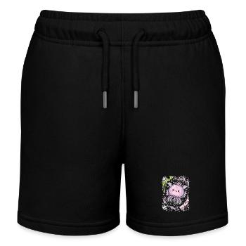 Pastell-Geisterquallen-Ästhetik - Kinder Organic Joggingshorts Mini Bolter von Stanley/Stella - Schwarz - Vorne