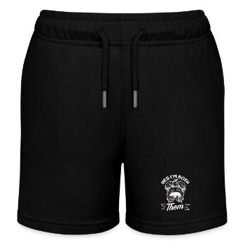Mexiko Stolz & Heimat Mexikaner Mexico Flagge - Kinder Organic Joggingshorts Mini Bolter von Stanley/Stella - Schwarz - Vorne
