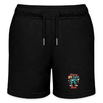 Happy Pi Day Bruh Dabbing Pi Mathe Spruch Retro - Kinder Organic Joggingshorts Mini Bolter von Stanley/Stella - Schwarz - Vorne