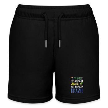 Brésil - Short de jogging enfant bio Stanley/Stella - noir - Devant