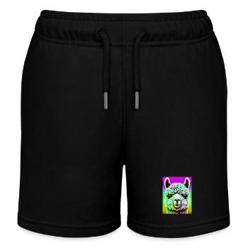 Alpaka - Kinder Organic Joggingshorts Mini Bolter von Stanley/Stella - Schwarz - Vorne