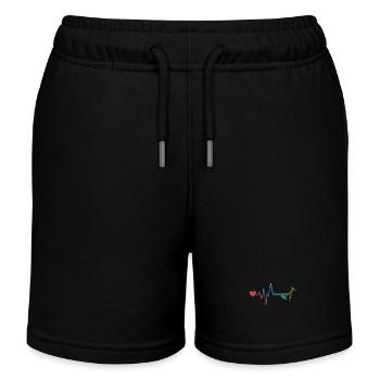 Hammer Werkzeug Puls Herzschlag - Kinder Organic Joggingshorts Mini Bolter von Stanley/Stella - Schwarz - Vorne
