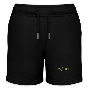 Dumbbell Pulse Love - Kids Organic Sweat Shorts by Stanley/Stella - black - Front