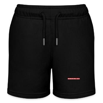 Barcelona 2024 - Kinder Organic Joggingshorts Mini Bolter von Stanley/Stella - Schwarz - Vorne