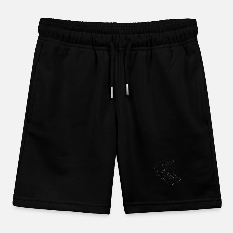 Carte de la Grèce comme plan Short de jogging enfant bio Stanley/Stella