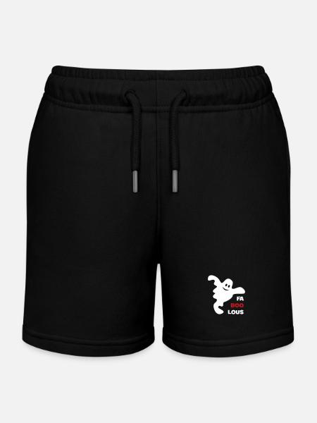 Halloween Gespenst - Kinder Organic Joggingshorts Mini Bolter von Stanley/Stella - Schwarz