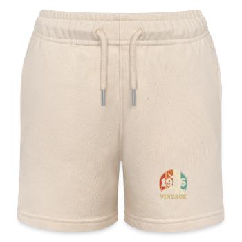 Vintage 1996 - Short de jogging enfant bio Stanley/Stella - écru doux - Devant