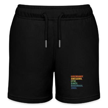 35. Geburtstag, Dezember 1988, 35-jähriges Jubiläum - Kinder Organic Joggingshorts Mini Bolter von Stanley/Stella - Schwarz - Vorne