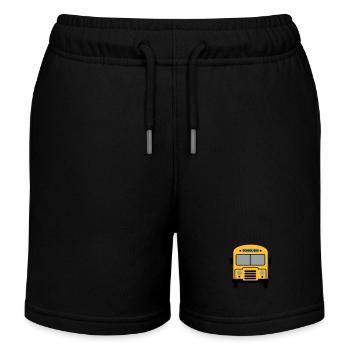 Autobus scolaire - Short de jogging enfant bio Stanley/Stella - noir - Devant