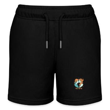 Zodiac Sign Gemini Lesbian Gay Women Design - Kids Organic Sweat Shorts by Stanley/Stella - black - Front