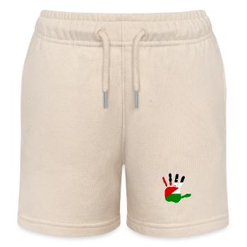 Free palestine - Kids Organic Sweat Shorts by Stanley/Stella - soft Ecru - Front
