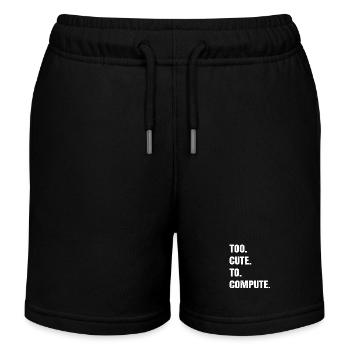 sayings jokes present hacker fans analyst bday - Kids Organic Sweat Shorts by Stanley/Stella - black - Front